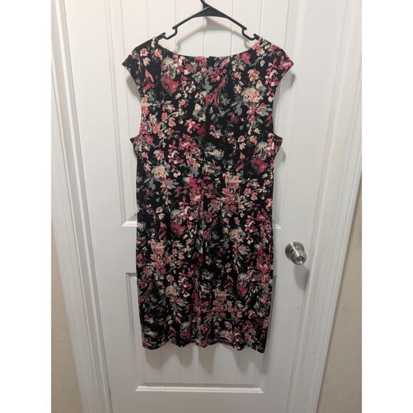 Cato Sheath Dress Womens 18/20 W Floral Colorful Spring Business Sleeveless - Picture 3 of 8